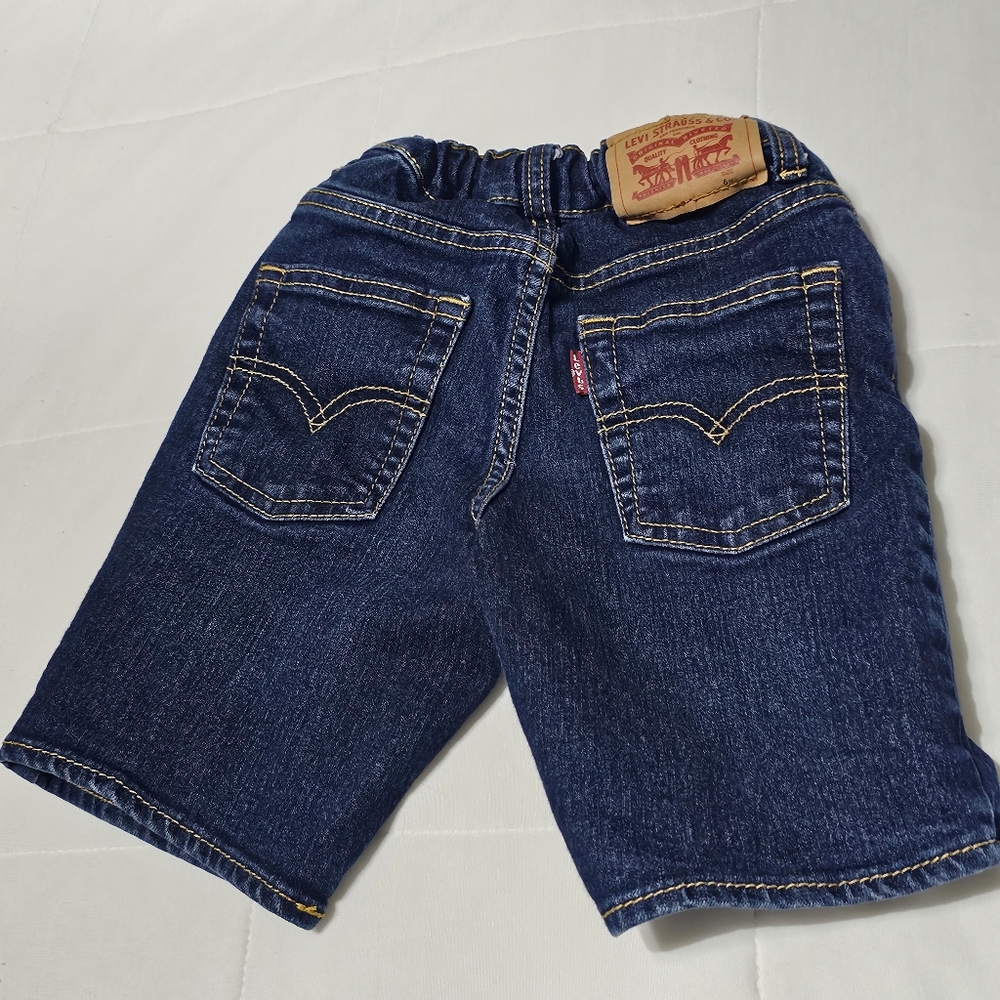Size‎ 6 Reg SLIM Levis Boy Denim Shorts - Picture 5 of 6